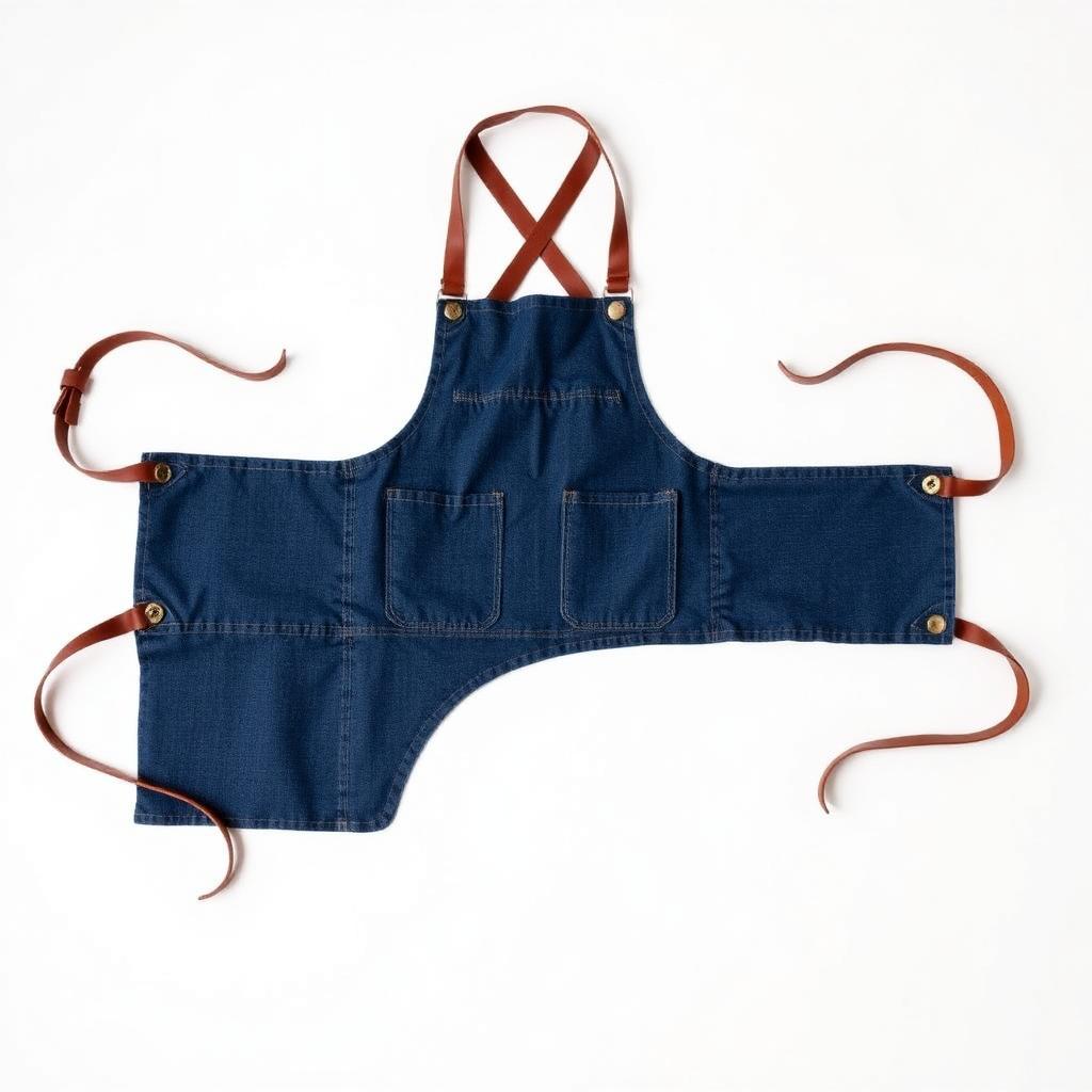 Denim Cross-Back Apron